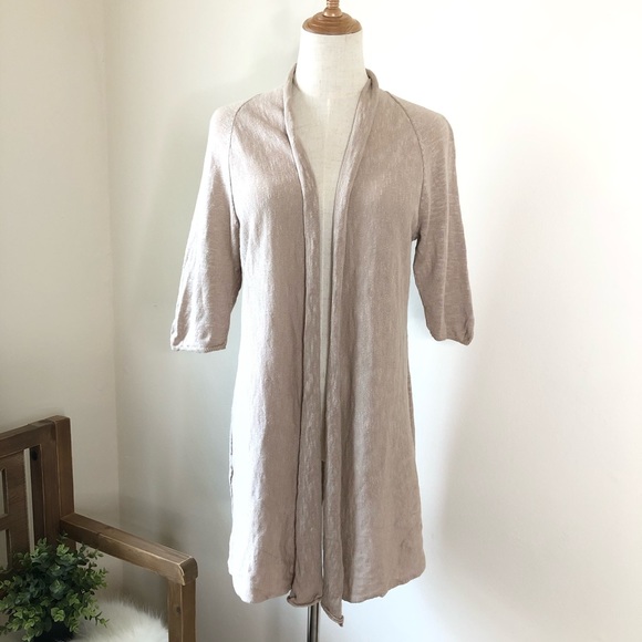 Eileen Fisher Sweaters - Eileen Fisher l Open cardigan Cream Oatmeal color